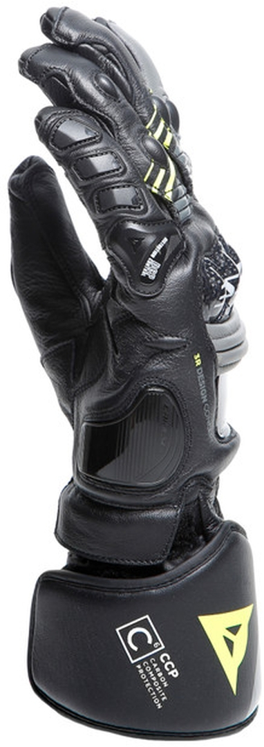 Dainese Druid 4 Motorcykelhandsker sort/grå/gul M Figur 4