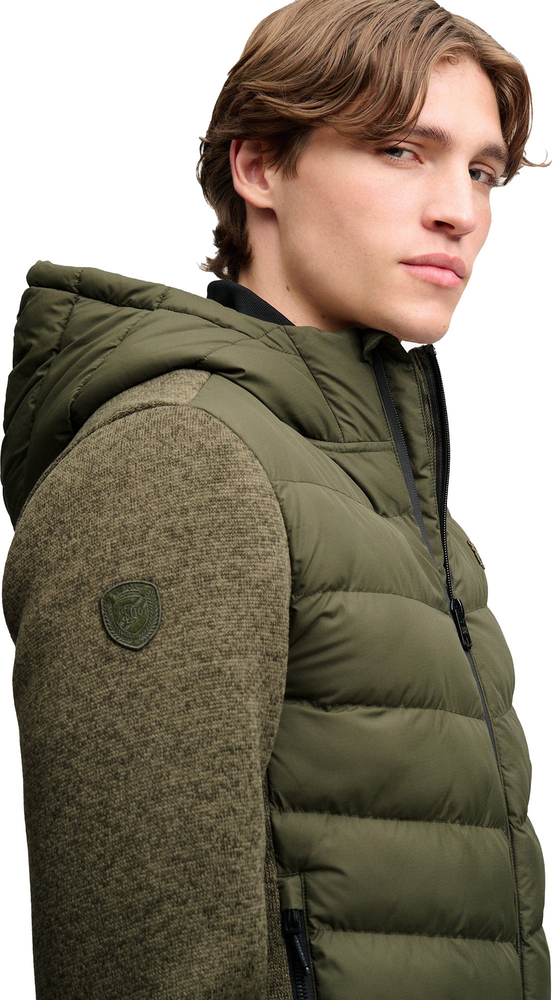 Superdry & Co ハイブリッドカーディガン グリーン/カーキ M 図3