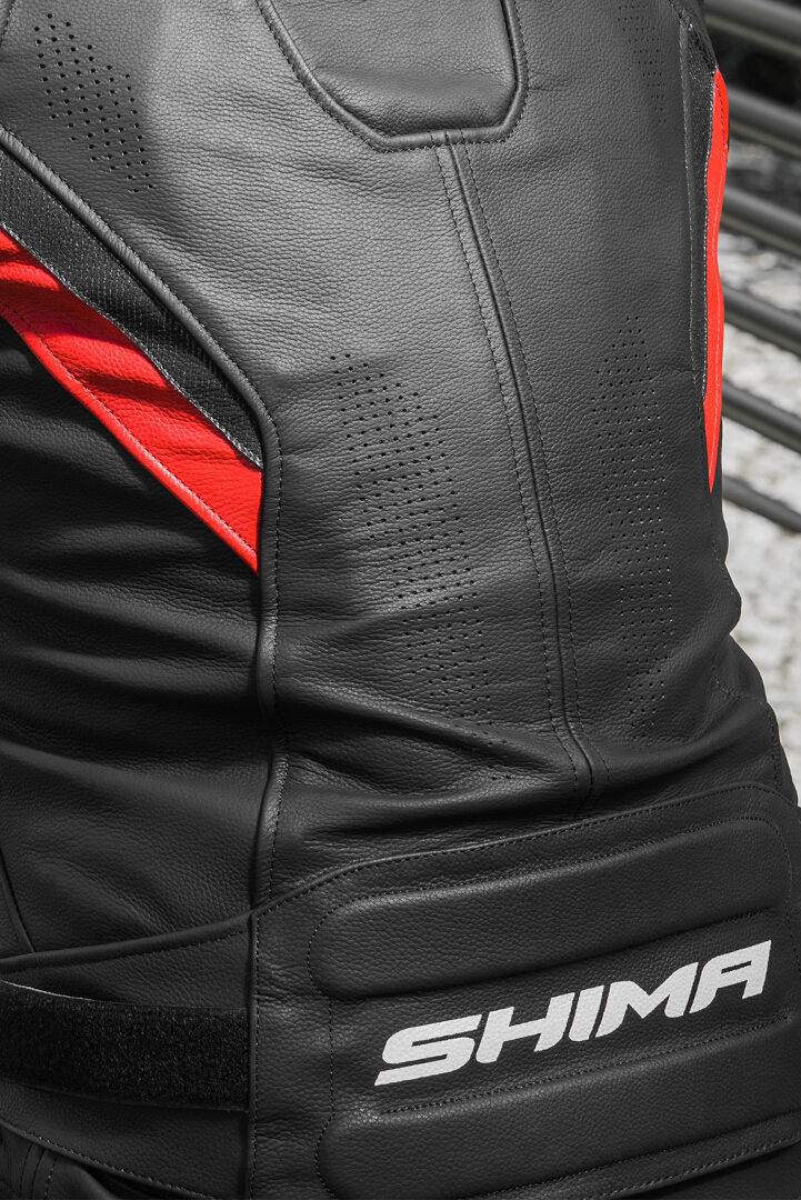 SHIMA Chase Motorrad Lederjacke schwarz/rot 52 Abbildung 8