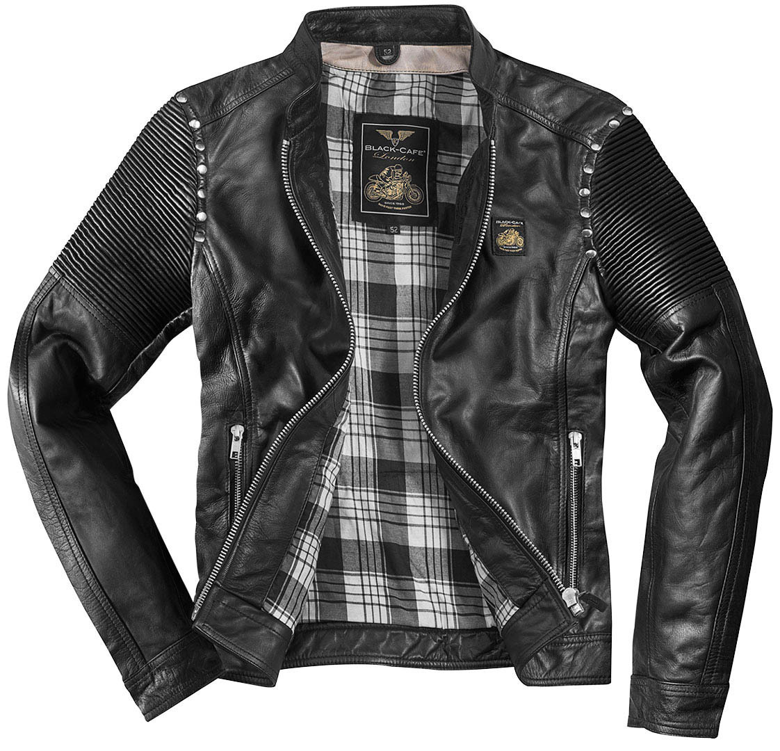 Black-Cafe London Milano 2.0 Jachetă de piele de motocicletă 58 Figura 2