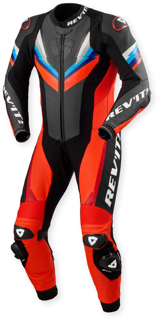 Revit Quantum 3 perforated One Piece Motorcycle Leather Suit-image-375281682