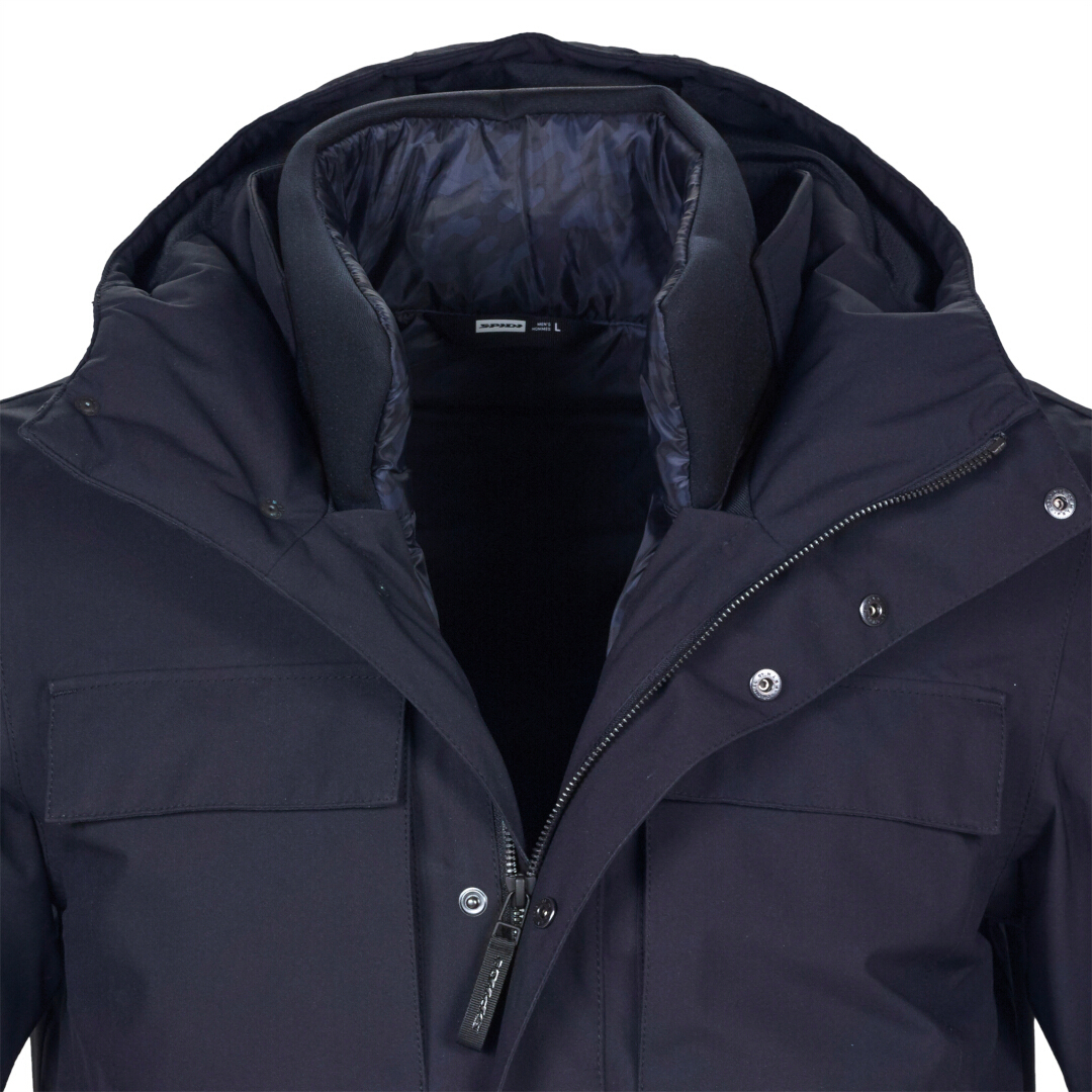 Spidi Riding Parka H2Out vattentät motorcykel textil jacka Mörkblå L Figur 5