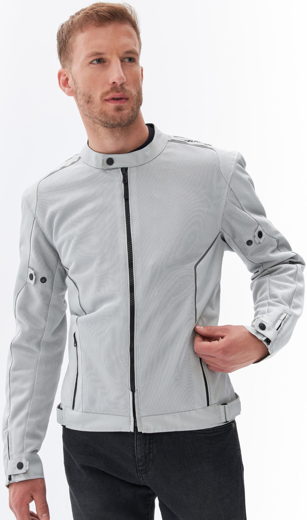 Rebelhorn Wave Motorcycle Textile Jacket grey M Figure 3