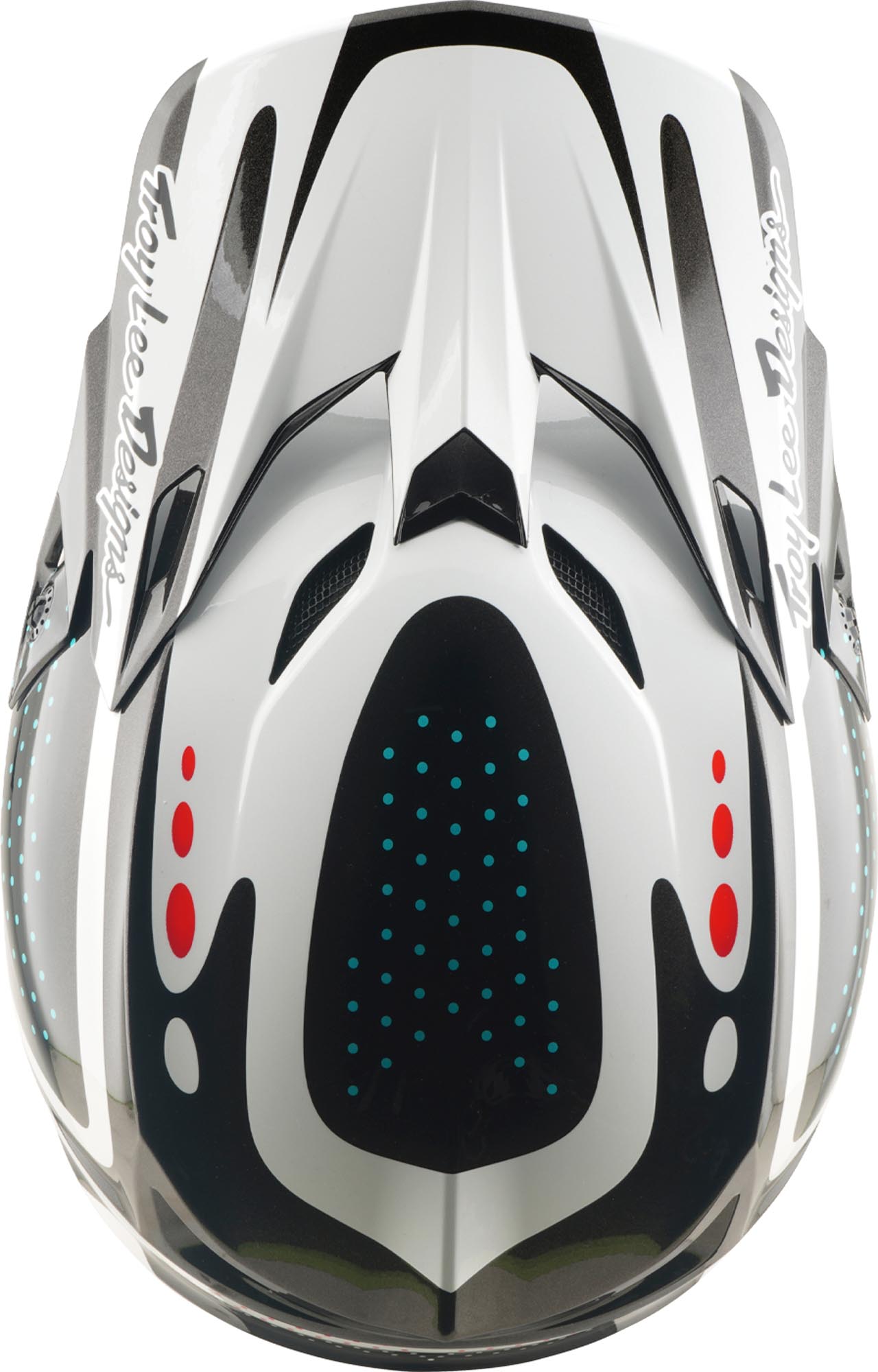 Side view of Troy Lee Designs SE5 Polycarbonate MIPS The Line Motocross Helmet