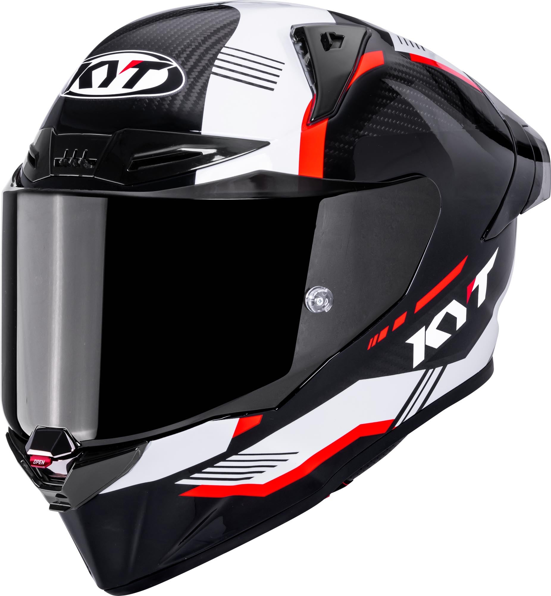 KYT R1R Carbon Zone Hjelm Kulstof/rød S (53/54) Figur 1