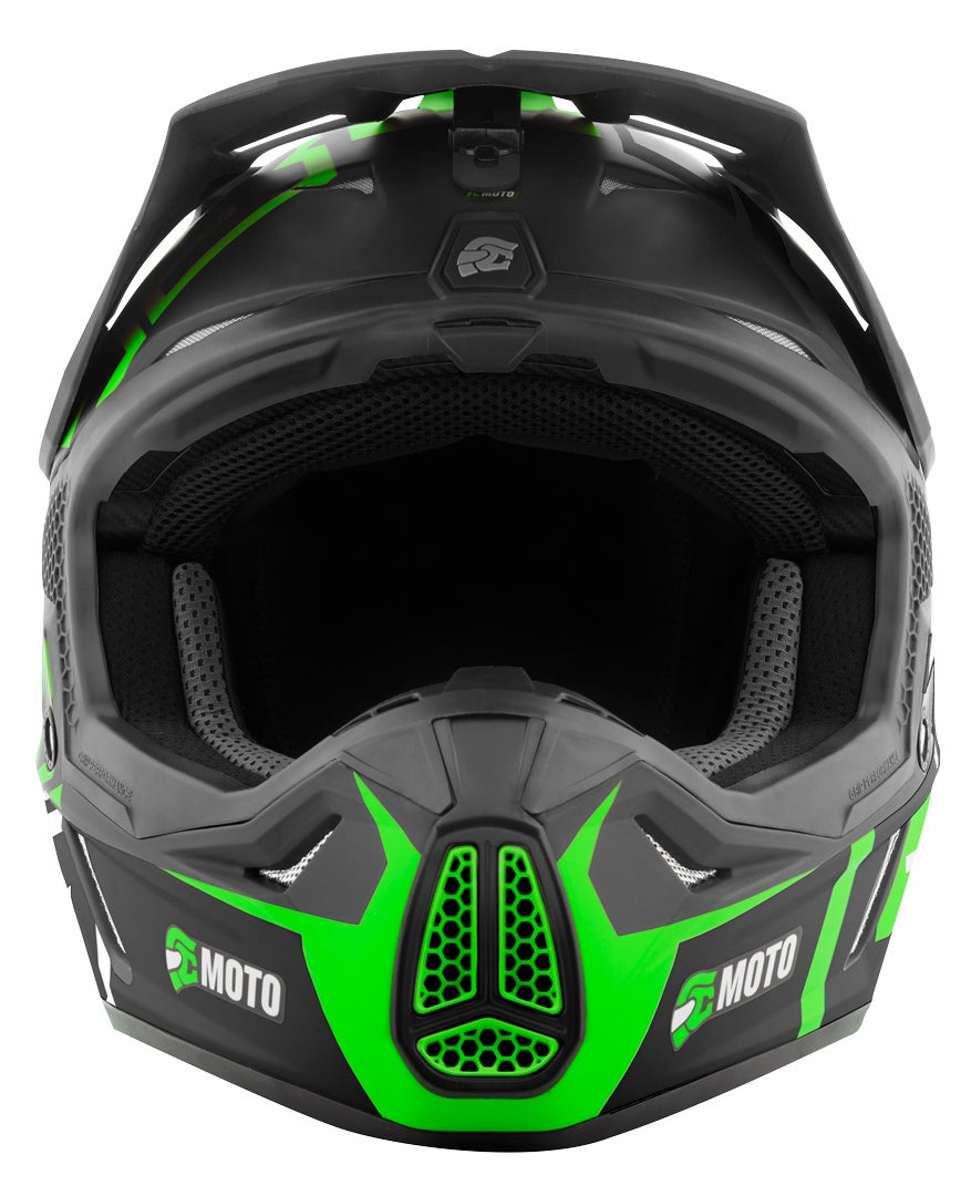 FC-Moto Merkur Flex Motocross hjelm sort/grå/grøn S Figur 5