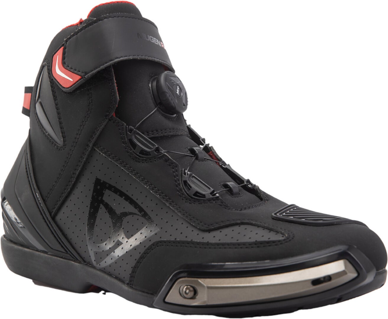 MUGENRACE Woody perforated Motorcycle Shoes-image-1029551698