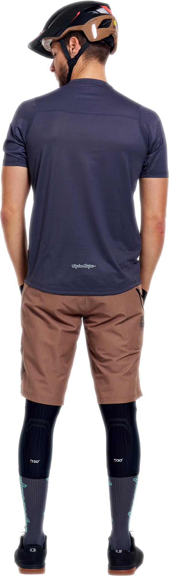 Troy Lee Designs Skyline Pro Mono Short Sleeve Bicycle Jersey carbon/blue S Figure 11