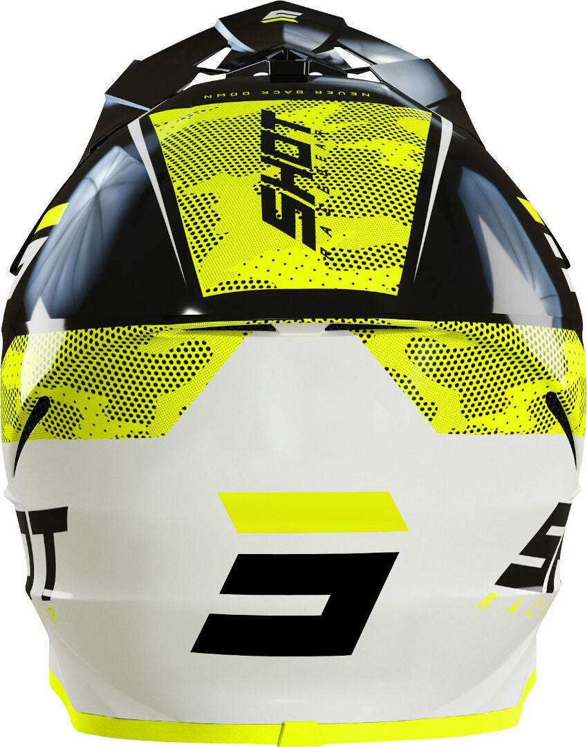 Shot Furious Camo Motocross hjelm sort/hvid/gul S (55/56) Figur 2