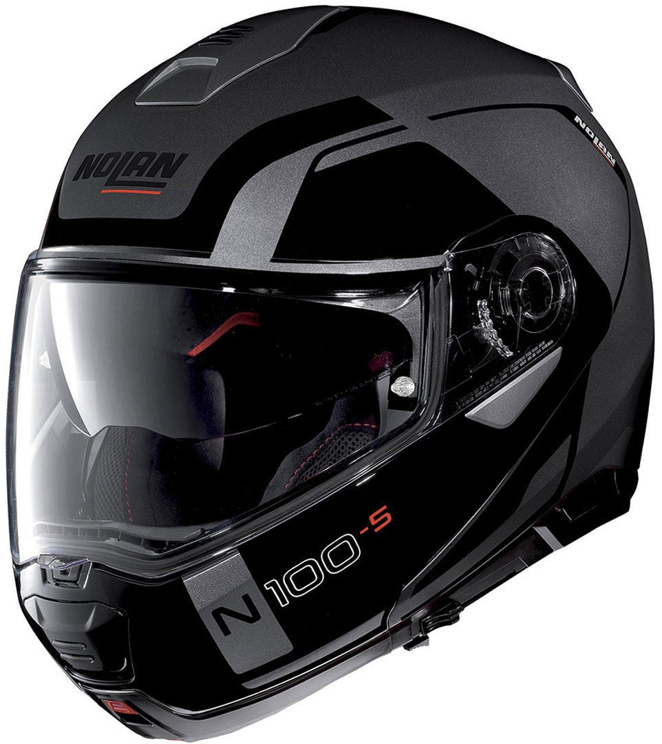Nolan N100-5 Consistency N-Com Hjelm sort/grå XS (55) Figur 1