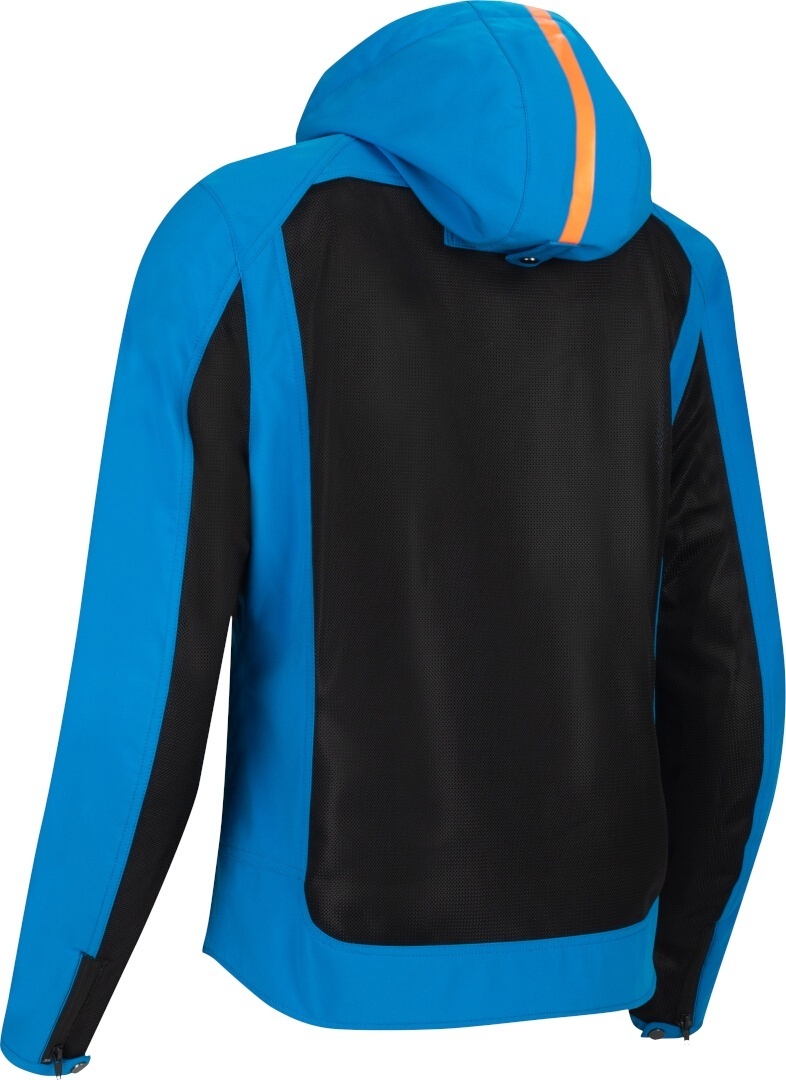 Segura Natcho Vented Softshell Mesh Motorcycle Textile Jacket blue/orange M Figure 6