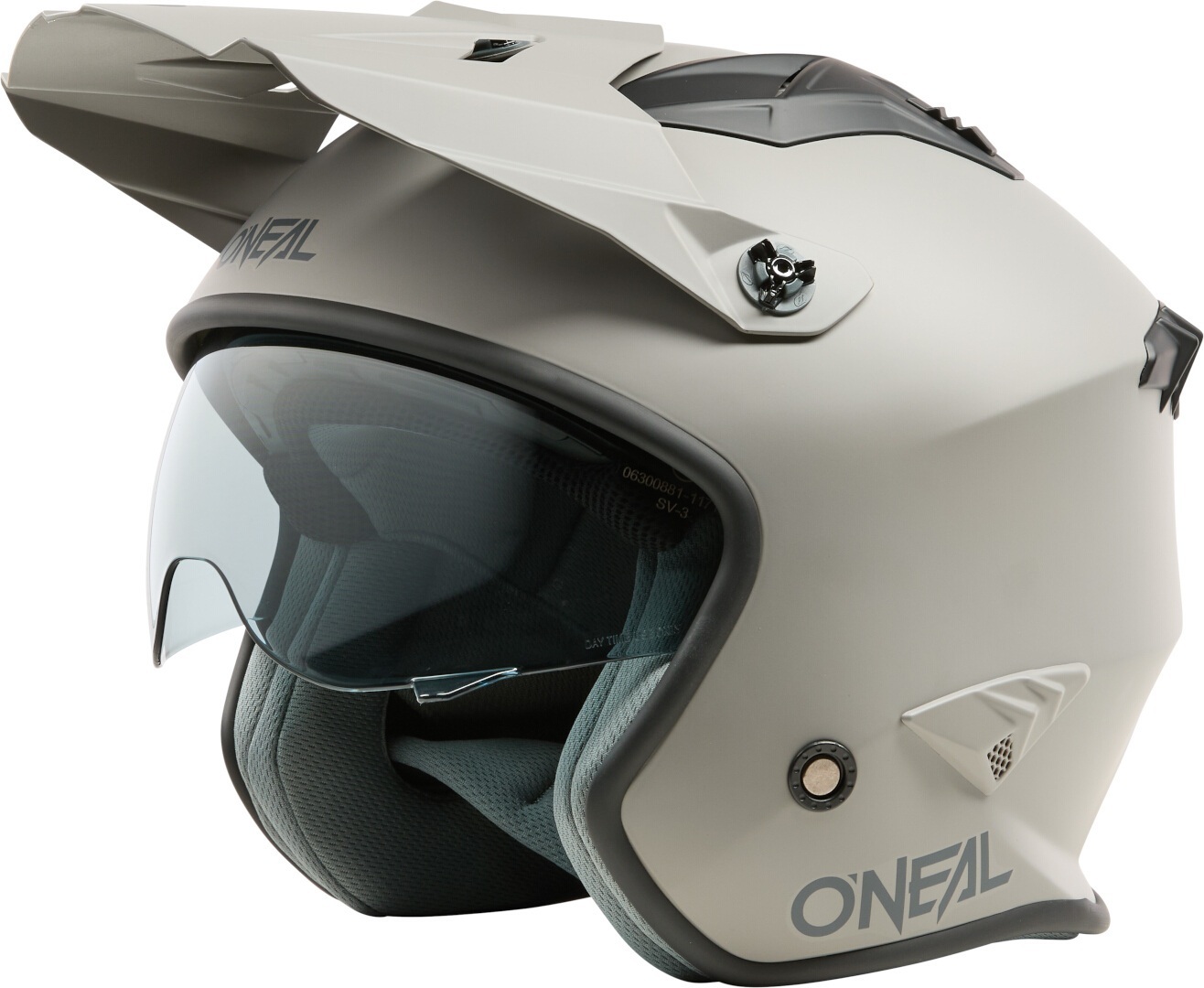 Oneal Volt Solid Trial Helmet grey matt M (57/58) Figure 1