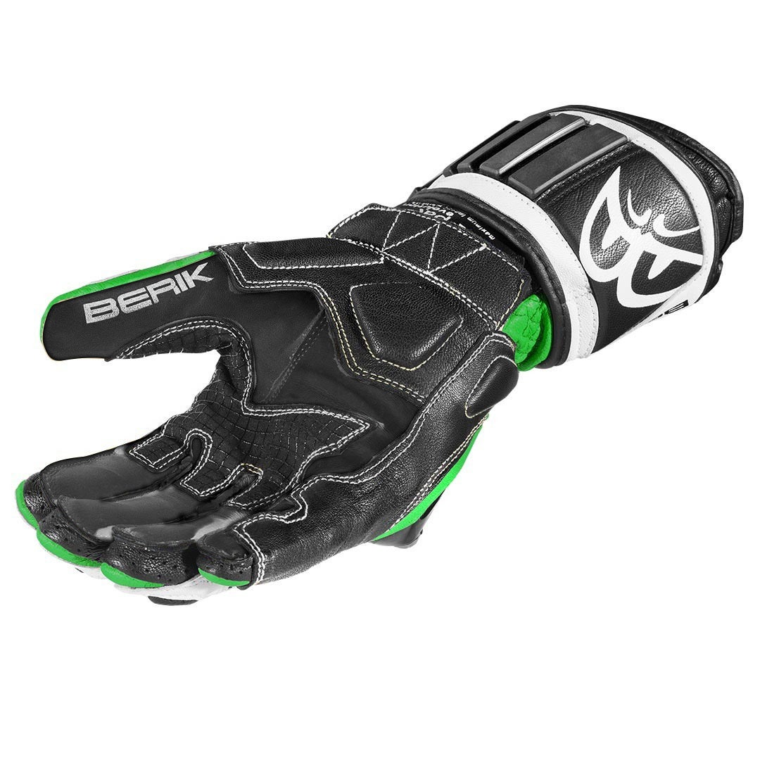 Berik Segullo Motorfiets handschoenen groen/wit/zwart M Figuur 3