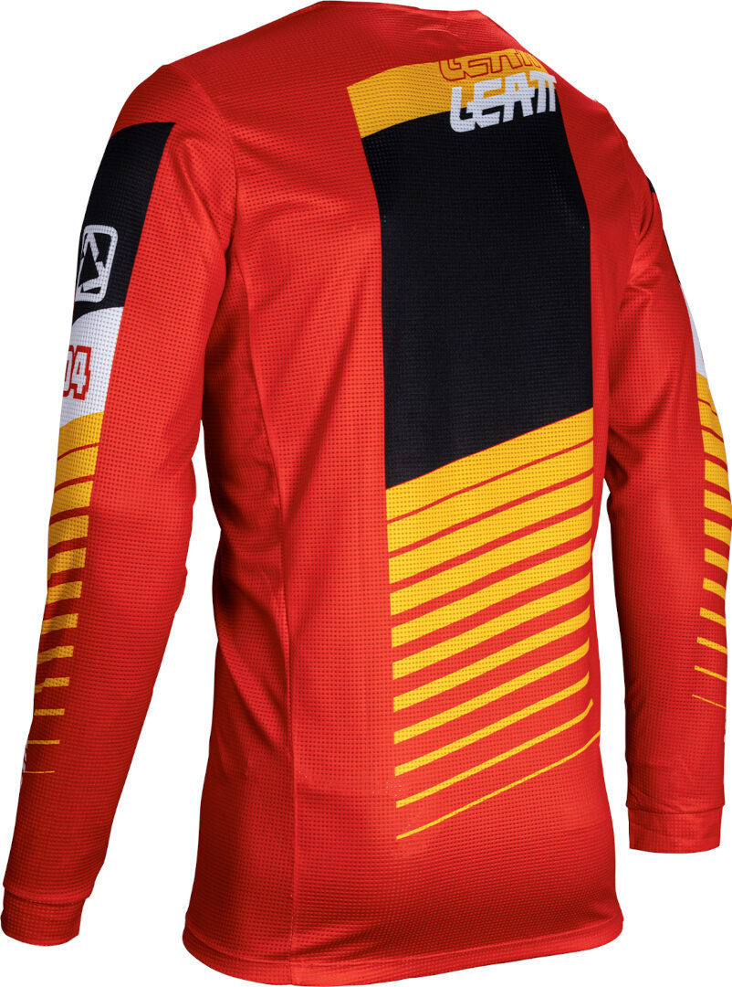 Leatt 3.5 Ride Kit Stripes 2025 Set de tricou și pantaloni de motocross roșu S Figura 3
