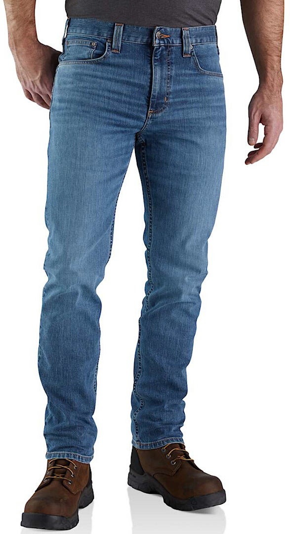 Carhartt Rugged Flex Straight Tapered Jeans Himmelblå 32 L32 Figur 3