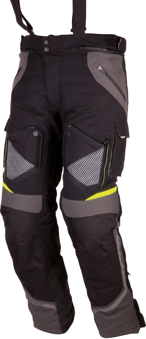 Modeka Panamericana Motorrad Textilhose schwarz/neon Lang 3XL Abbildung 1