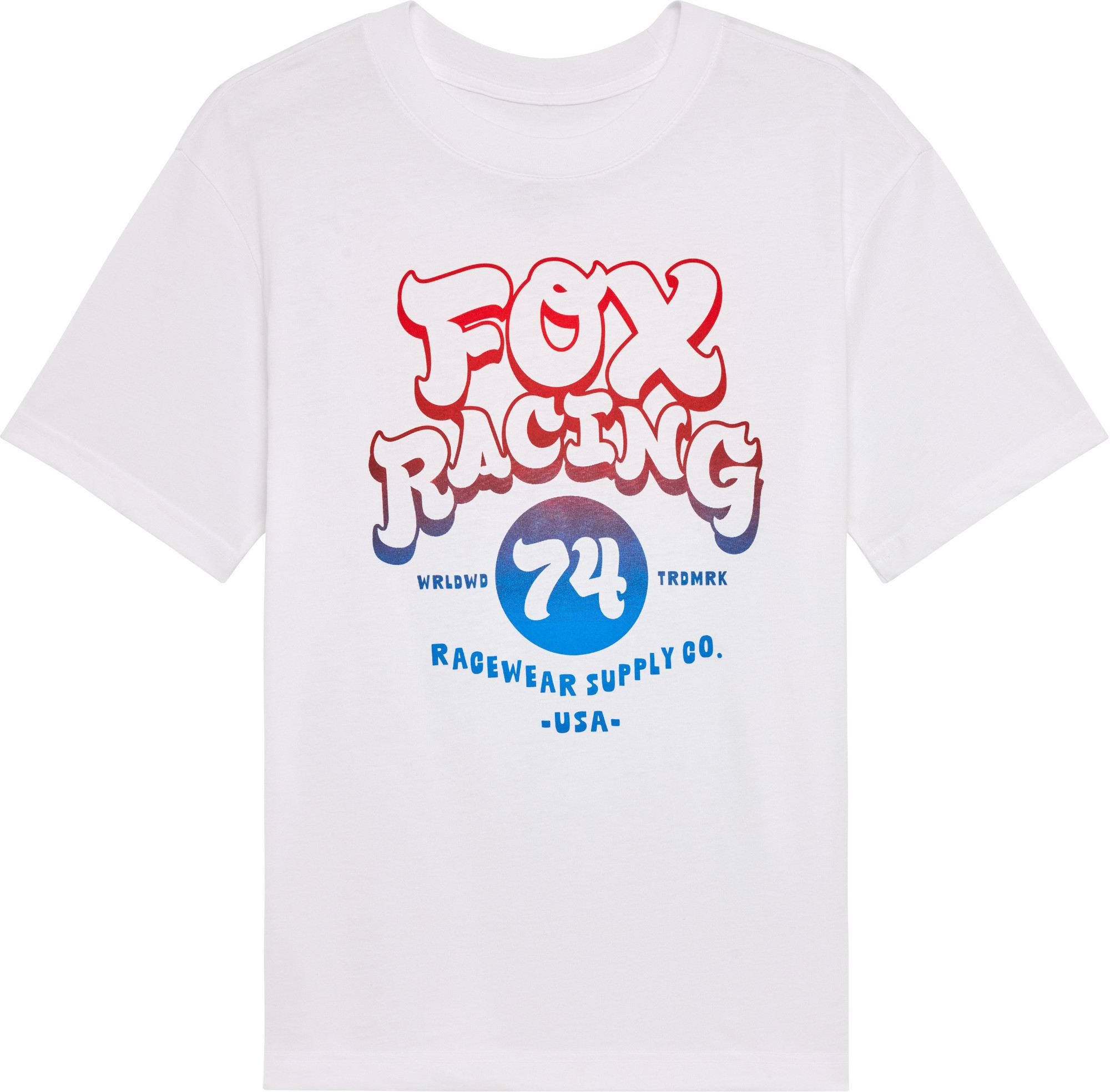 FOX Racewear Tricou pentru femei Alb/Albastru/Roșu L Figura 1