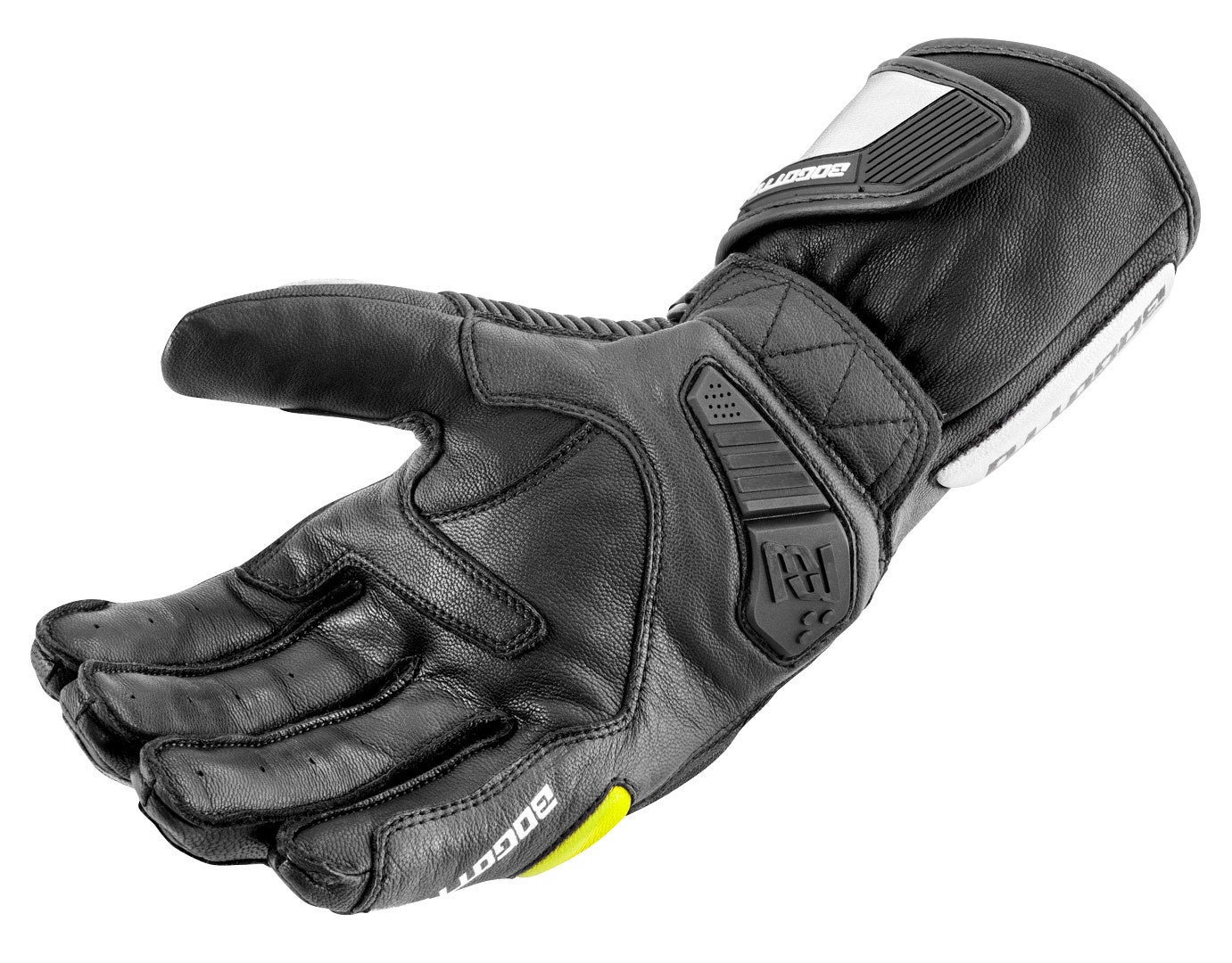 Bogotto Sprint perforierte Motorradhandschuhe schwarz/neon S Abbildung 4