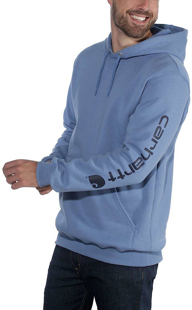 Carhartt Midweight Sleeve Logo Hoodie hellblau M Abbildung 2