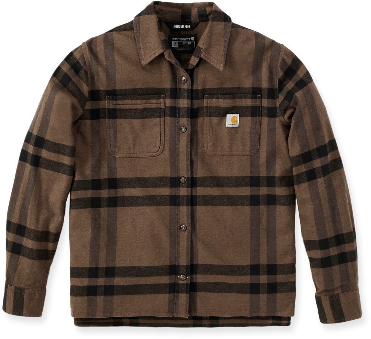 Carhartt Loose Fit Midweight Flannel Ladies Shirt brown S Figure 1