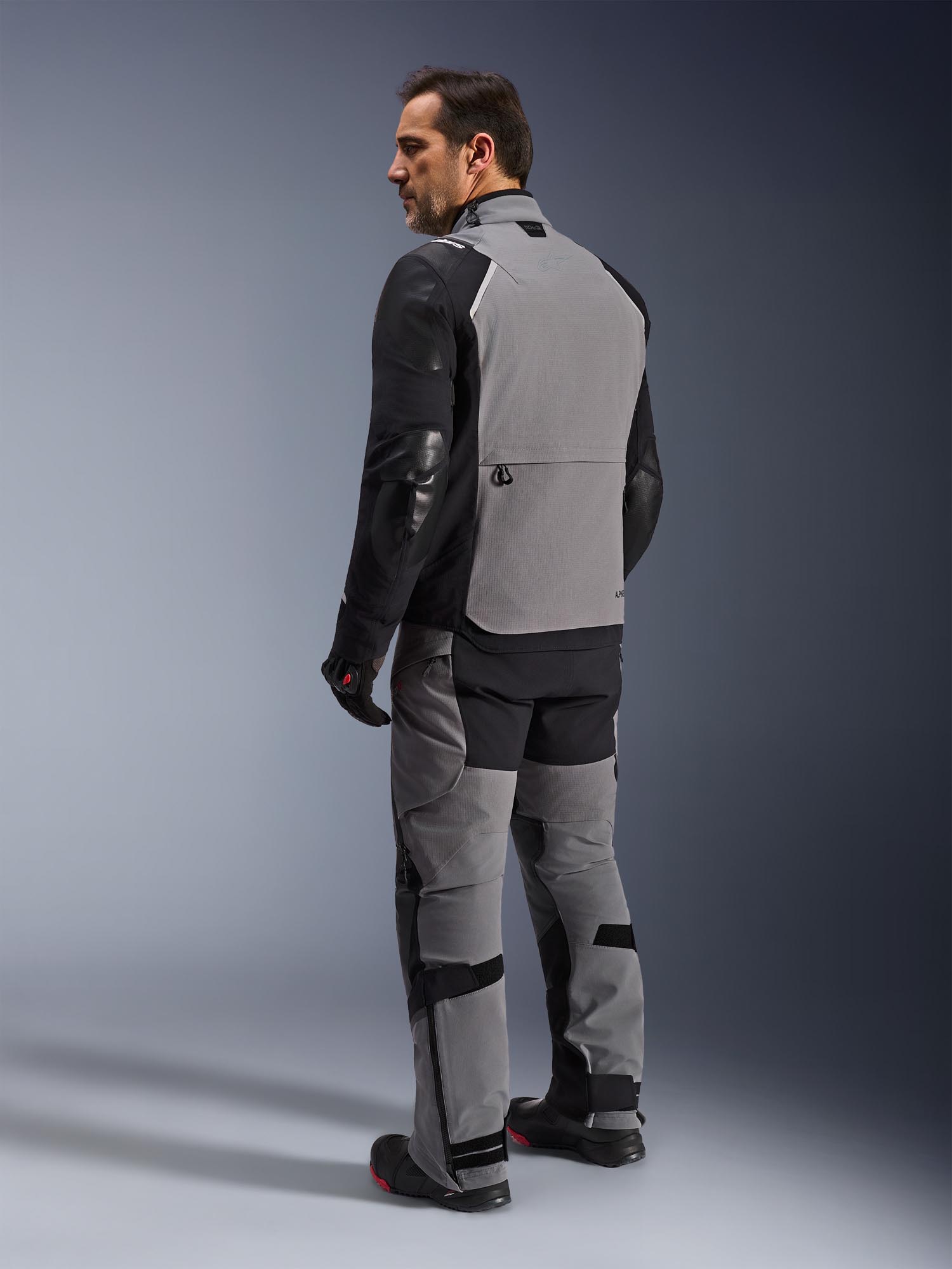 Alpinestars Andes Pro Drystar XF Veste textile moto imperméable Gris/Noir M Figure 5