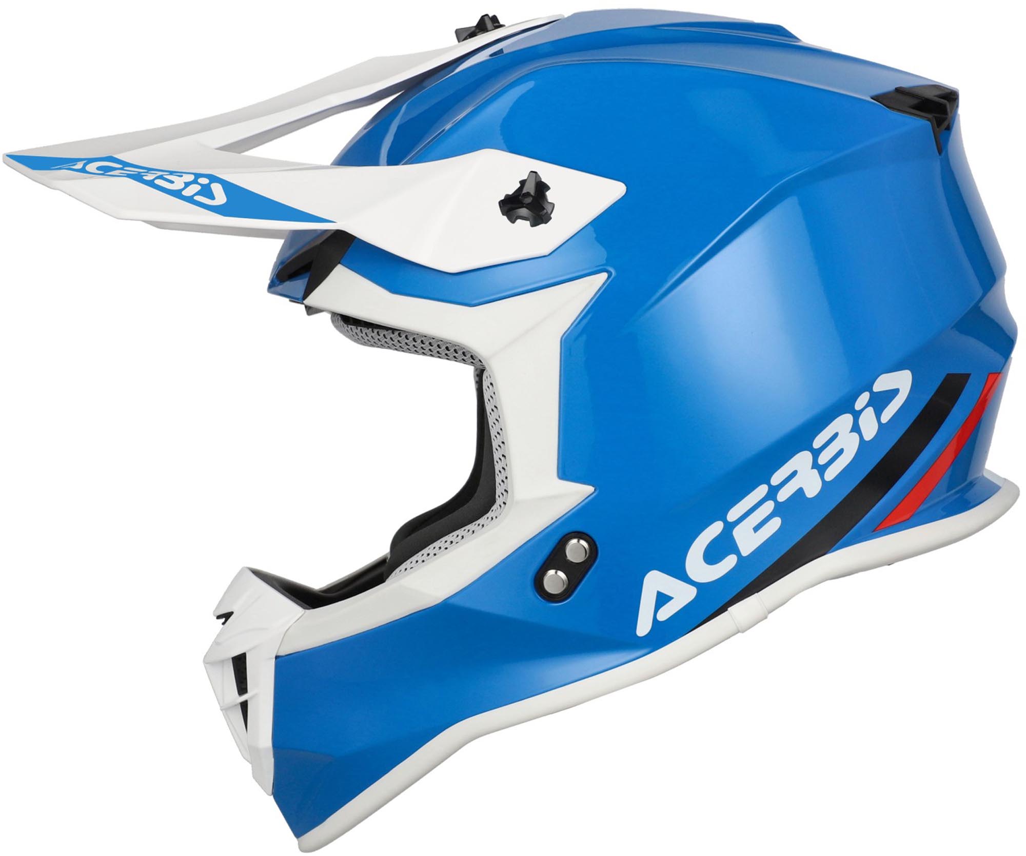 Acerbis Linear Solid Casco de motocross azul/blanco XXL (63/64) Figura 3