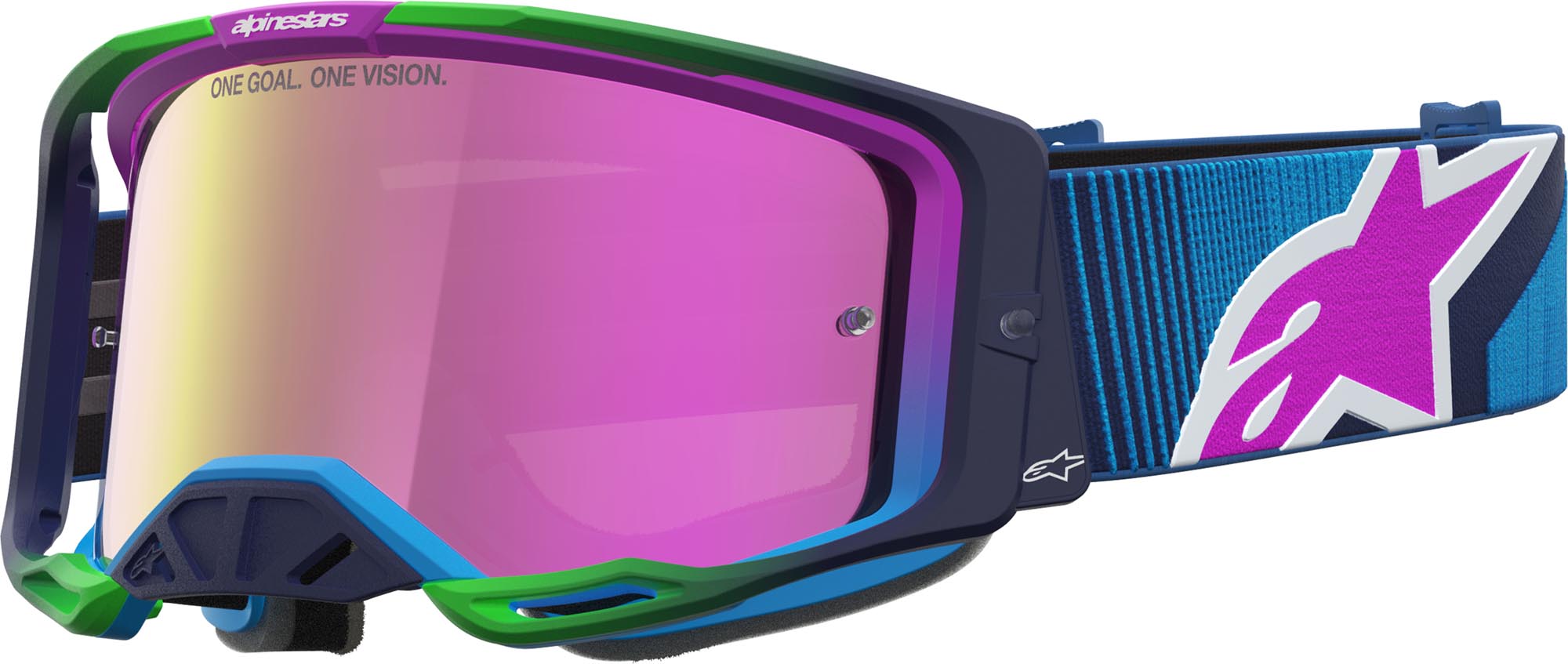 Alpinestars Vision 8 Maven Mirror Motocrossglasögon Blå/lila Figur 1