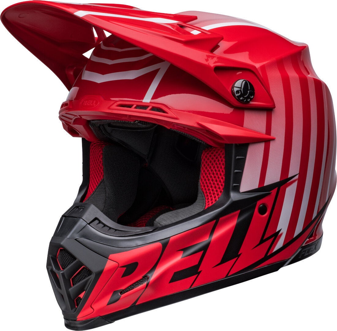 Bell Moto-9S Flex Sprint Casco Motocross rosso/nero M Figura 3