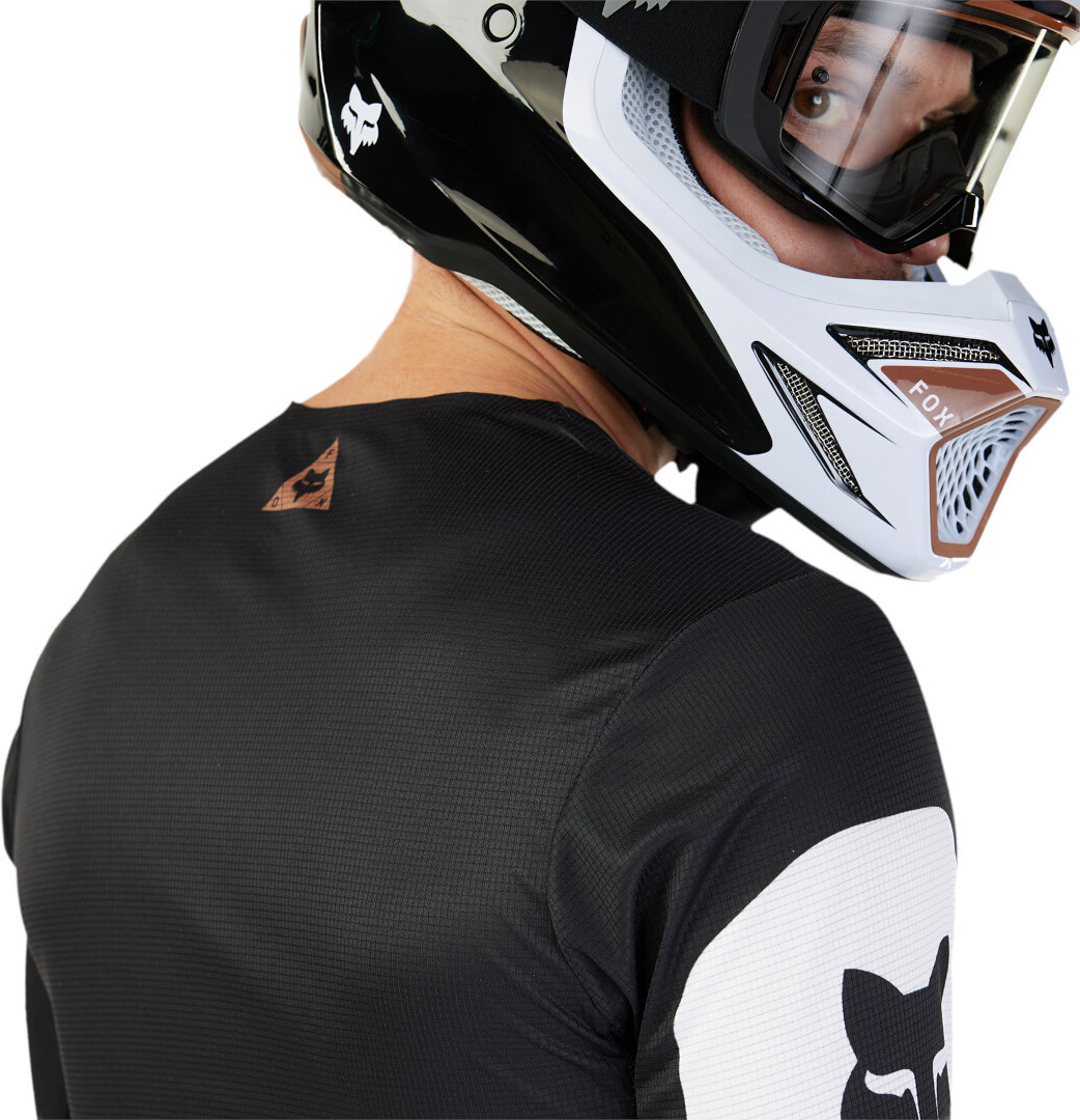 FOX Flexair Optical Motokrosový dres černobílá XL Obrázek 5