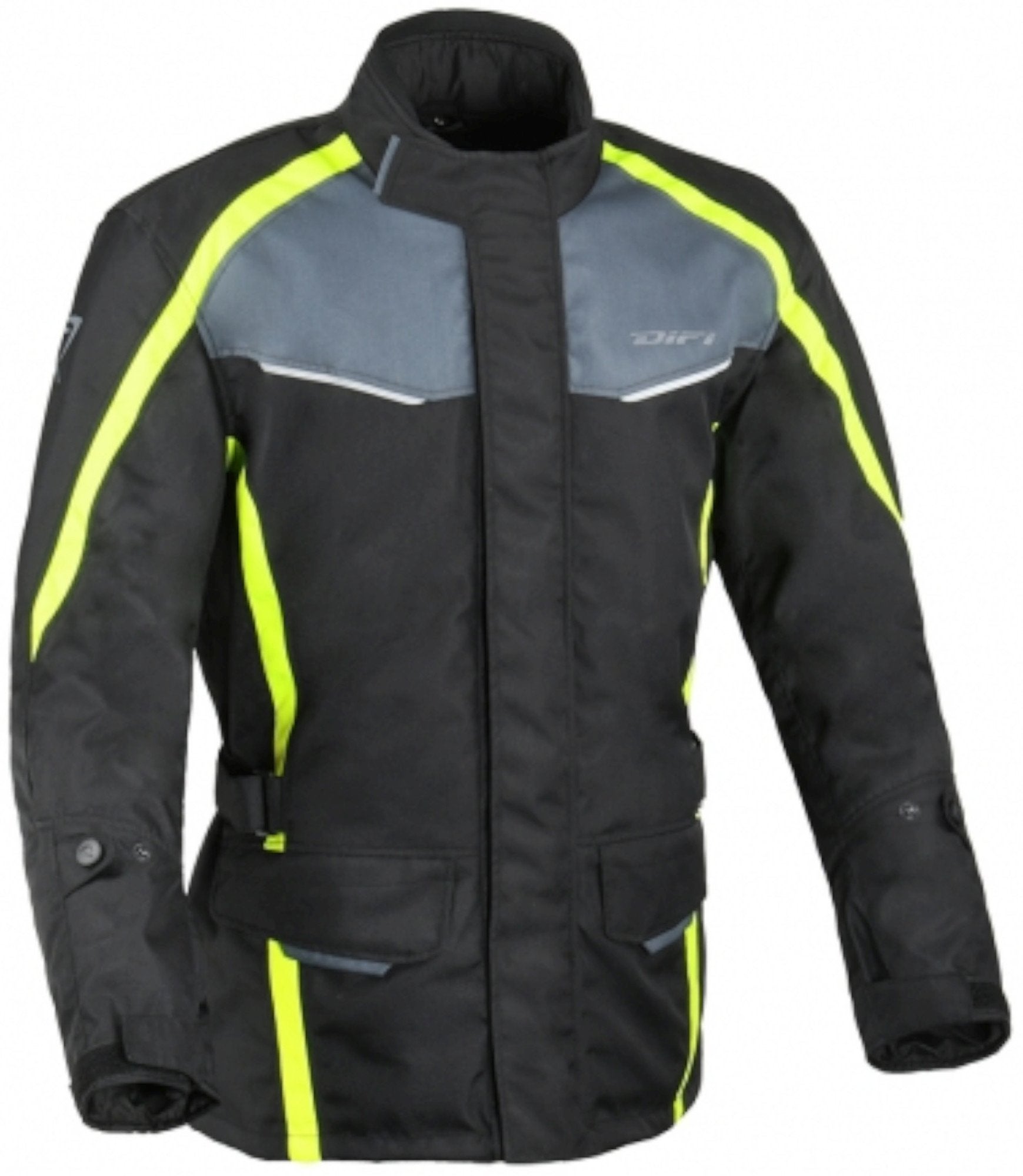 DIFI Cage Aerotex waterproof Kids Motorcycle Textile Jacket black/yellow 140 Figure 1