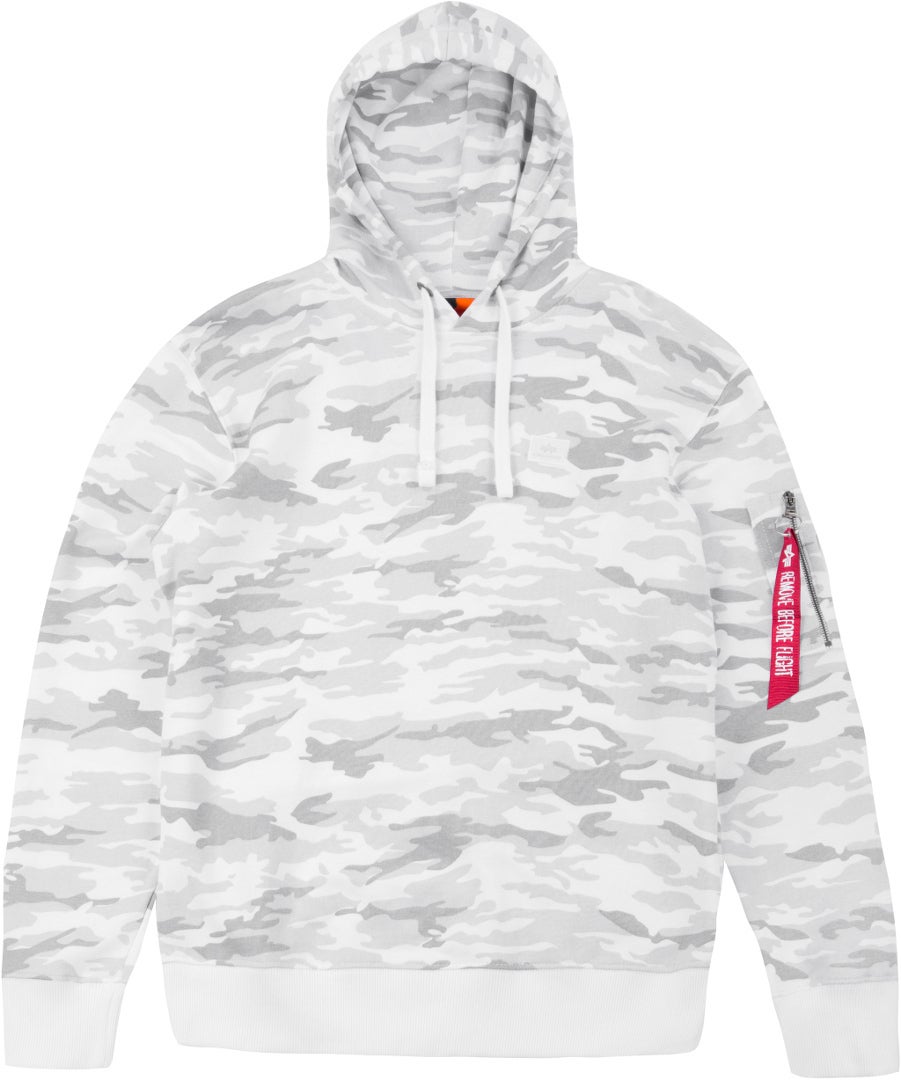 Alpha Industries X-Fit Hettegenser hvit/grå M Figur 1