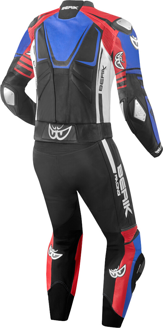Berik XR-Ace Two Piece Motorcycle Leather Suit black/white/red/blue 60 Figure 2