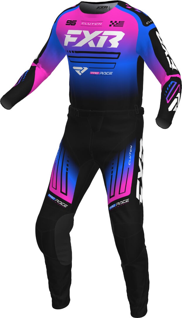 FXR Clutch 2025 Motocross trøje sort/blå/lilla S Figur 4