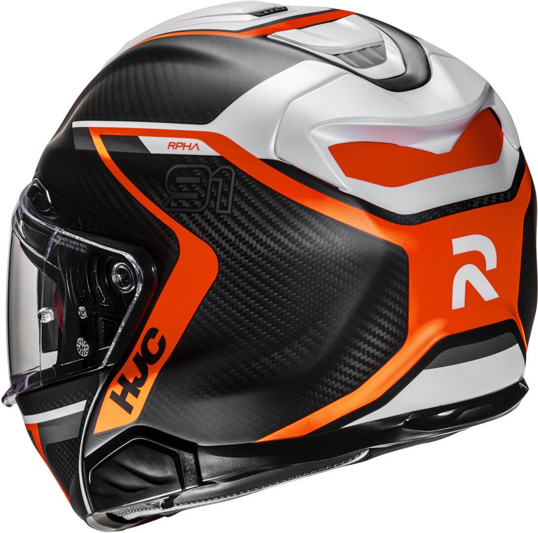HJC RPHA 91 Carbon Lagos Hjelm sort/orange M (57/58) Figur 2