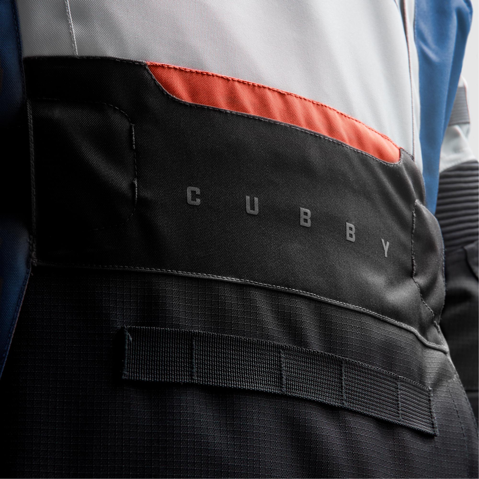 Side view of Rebelhorn Cubby 5 waterproof Motorcycle Textile Jacket
