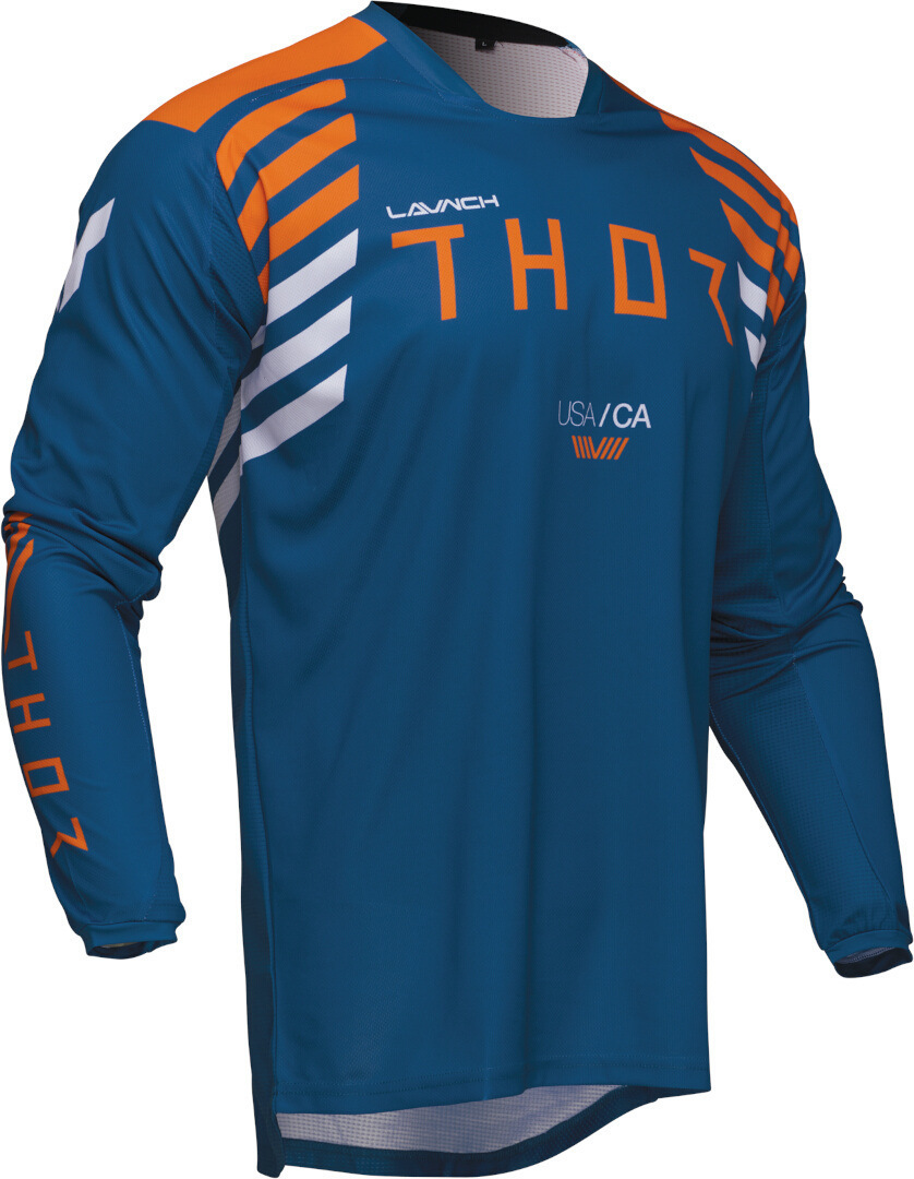 Thor Launchmode Zone Motocross trøje blå/orange 3XL Figur 2