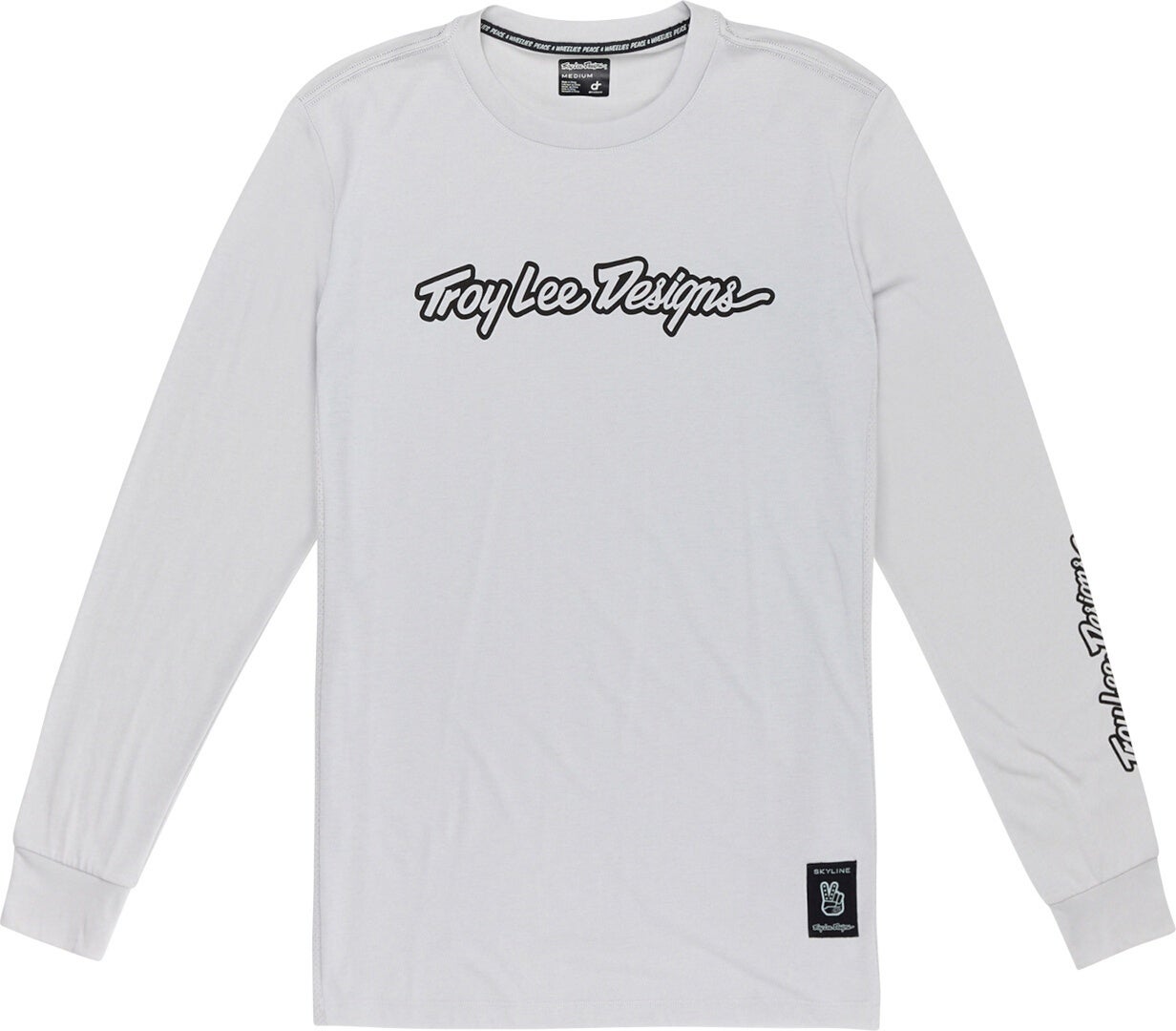 Troy Lee Designs Skyline Ride Signature Kids Длинный рукав светло-серый YM Рисунок 1