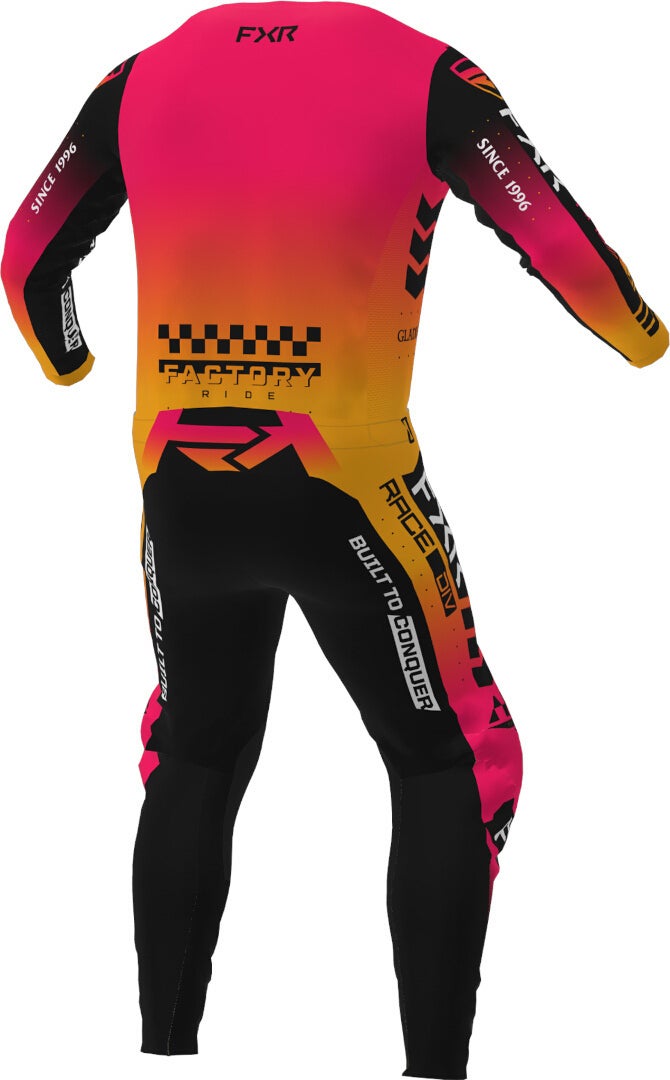FXR Podium Gladiator 2023 Motocross Pants yellow/magenta 34 Figure 4