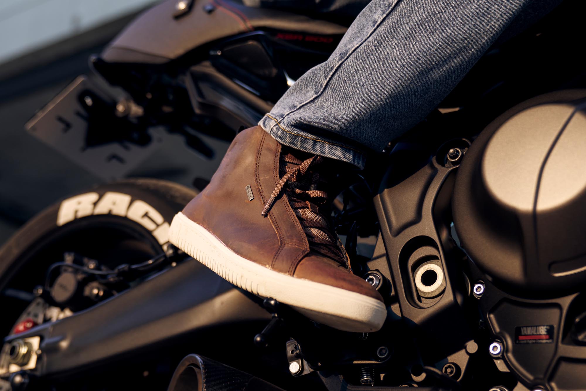 Richa Logan Gore-Tex vodootporne motociklističke cipele smeđa 43 Slika 7