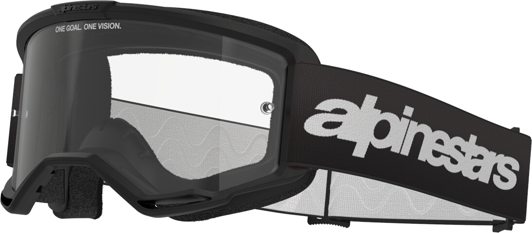 Alpinestars Vision 3 Wordmark Ochelari de motocross negru Figura 1