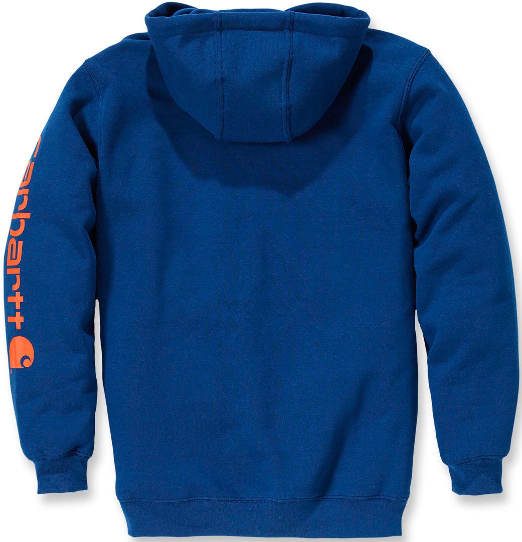 Carhartt Midweight Sleeve Logo Hættetrøje blå S Figur 2