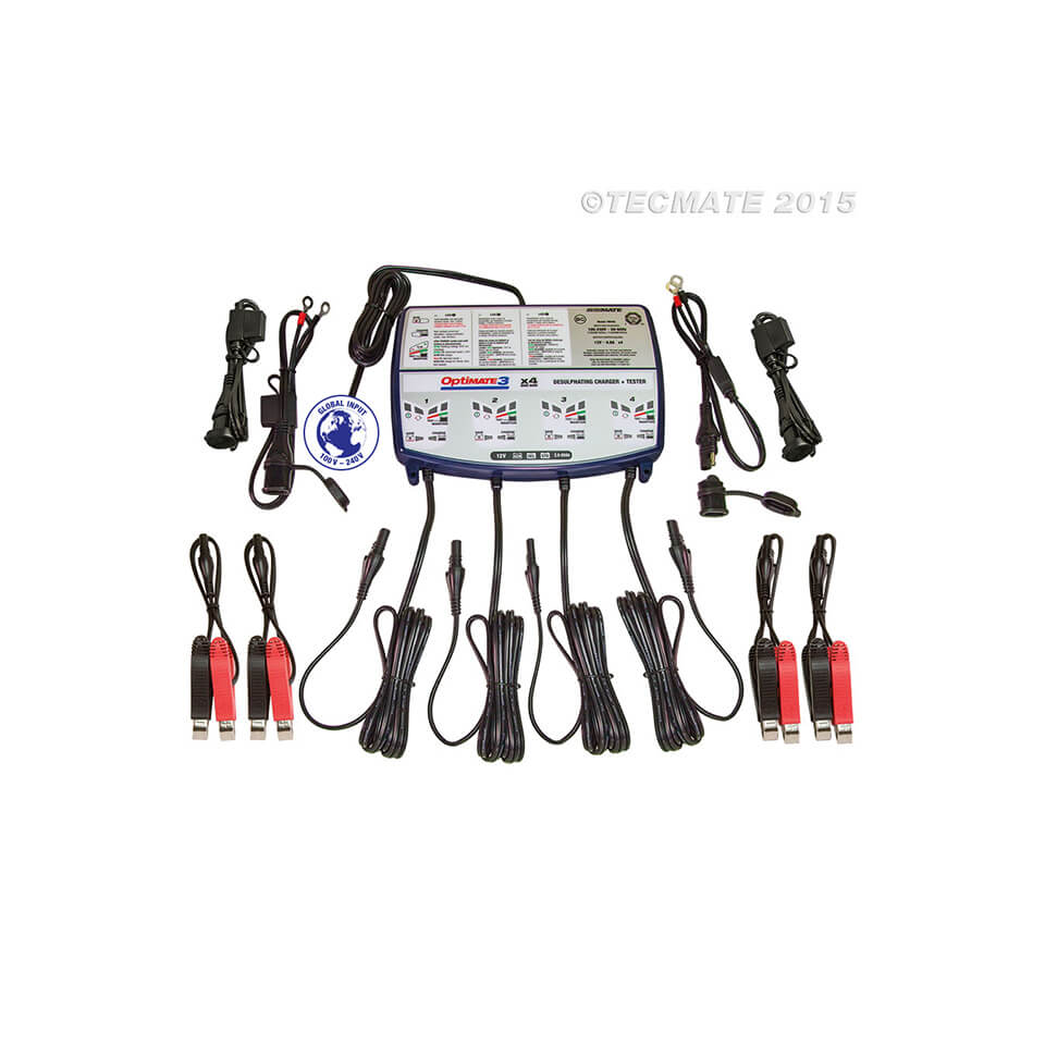 OPTIMATE OPTIMATE 3 Quad (TM454), 4x 12V 0,8A, 7-stufiges Ladegerät Figura 1