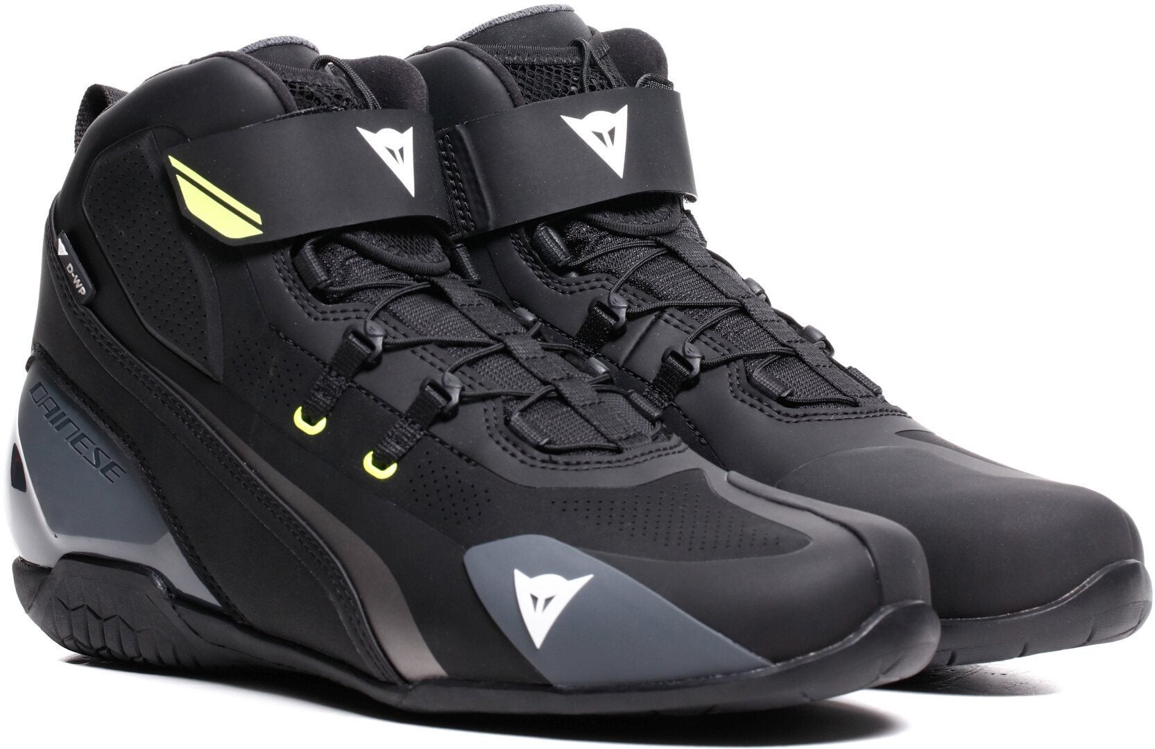 Dainese Herian D-WP vandtætte motorcykelsko sort/neon-gul 39 Figur 1