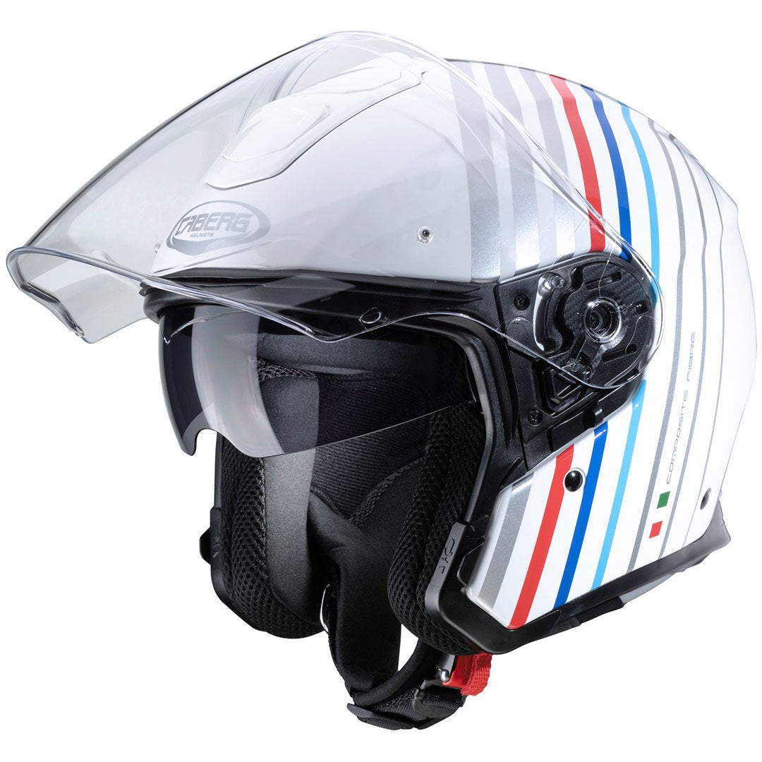Caberg Flyon Bakari Jethelm weiß/rot/blau XL (61/62) Abbildung 3