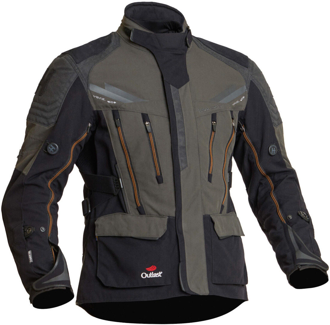 Halvarssons Mora veste textile de moto imperméable noir/vert 52 Figure 1