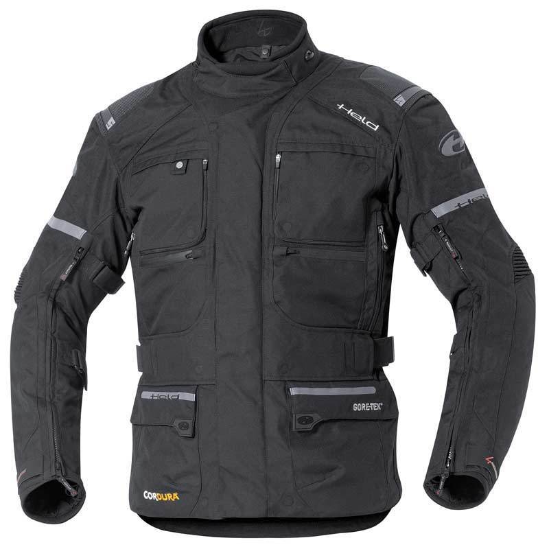 Held Carese II ladies and men motorcycle textile jacket black M Figure 1