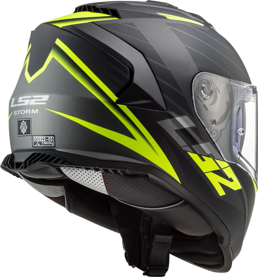 LS2 FF800 Storm Nerve Casco negro mate/neón M (57/58) Figura 4