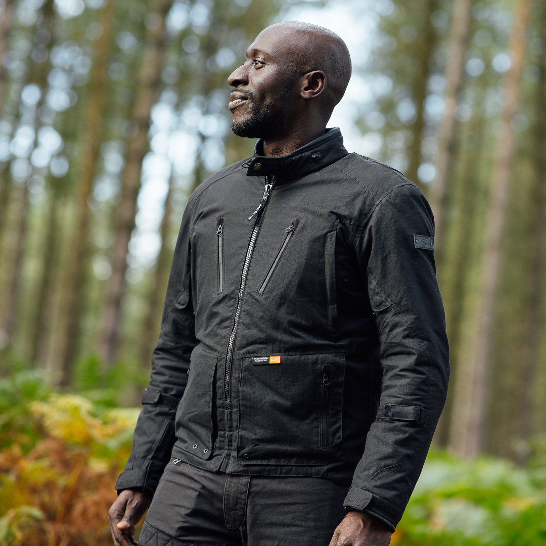 Merlin Exile D3O Explorer Motorrad Textiljacke schwarz L Abbildung 2