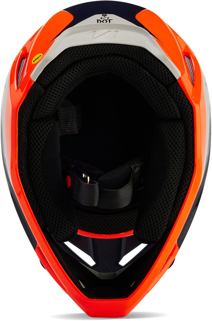 FOX V1 Nitro MIPS Motocross hjelm sort/hvid/orange L (59/60) Figur 5