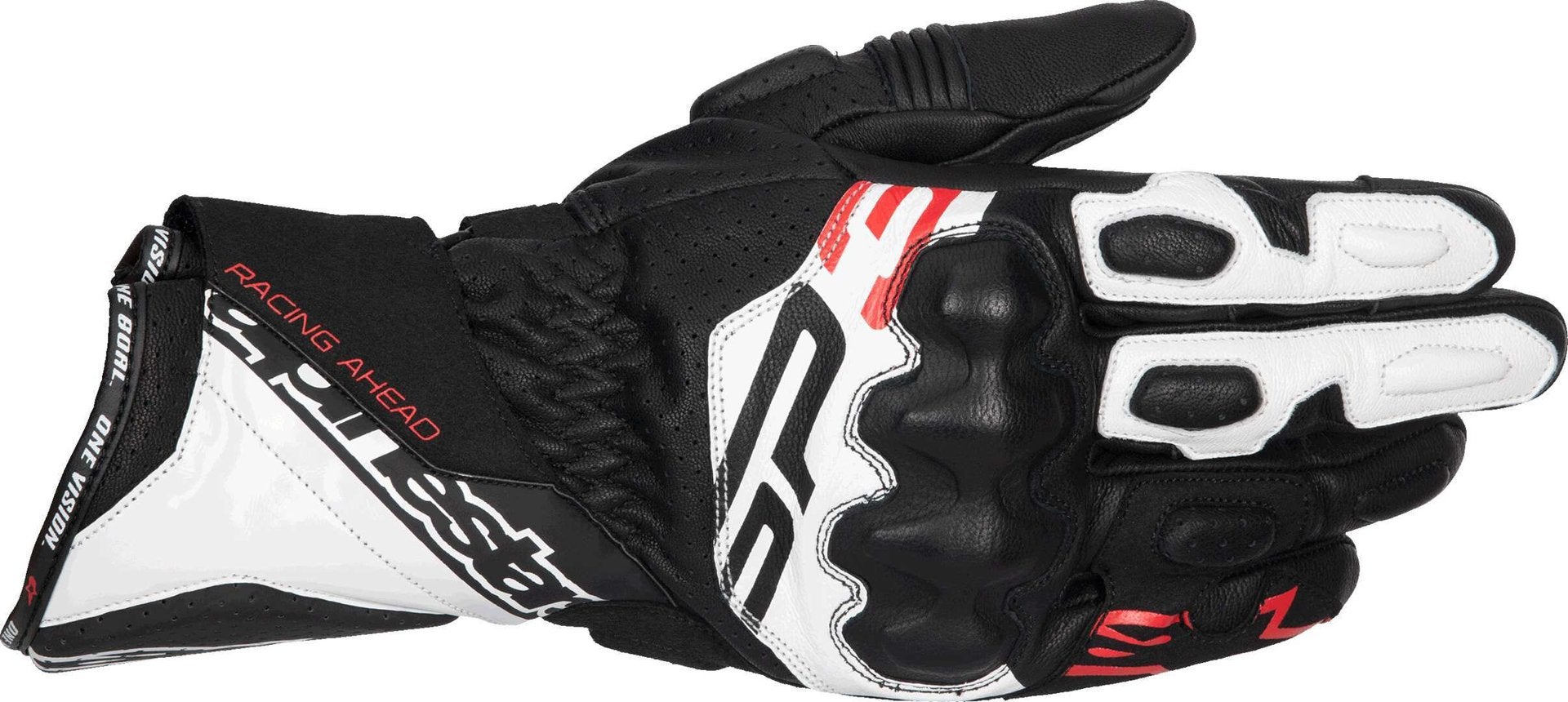 Alpinestars Sp-3 Motorrad Handschuhe schwarz/weiß/neon-rot L Abbildung 1